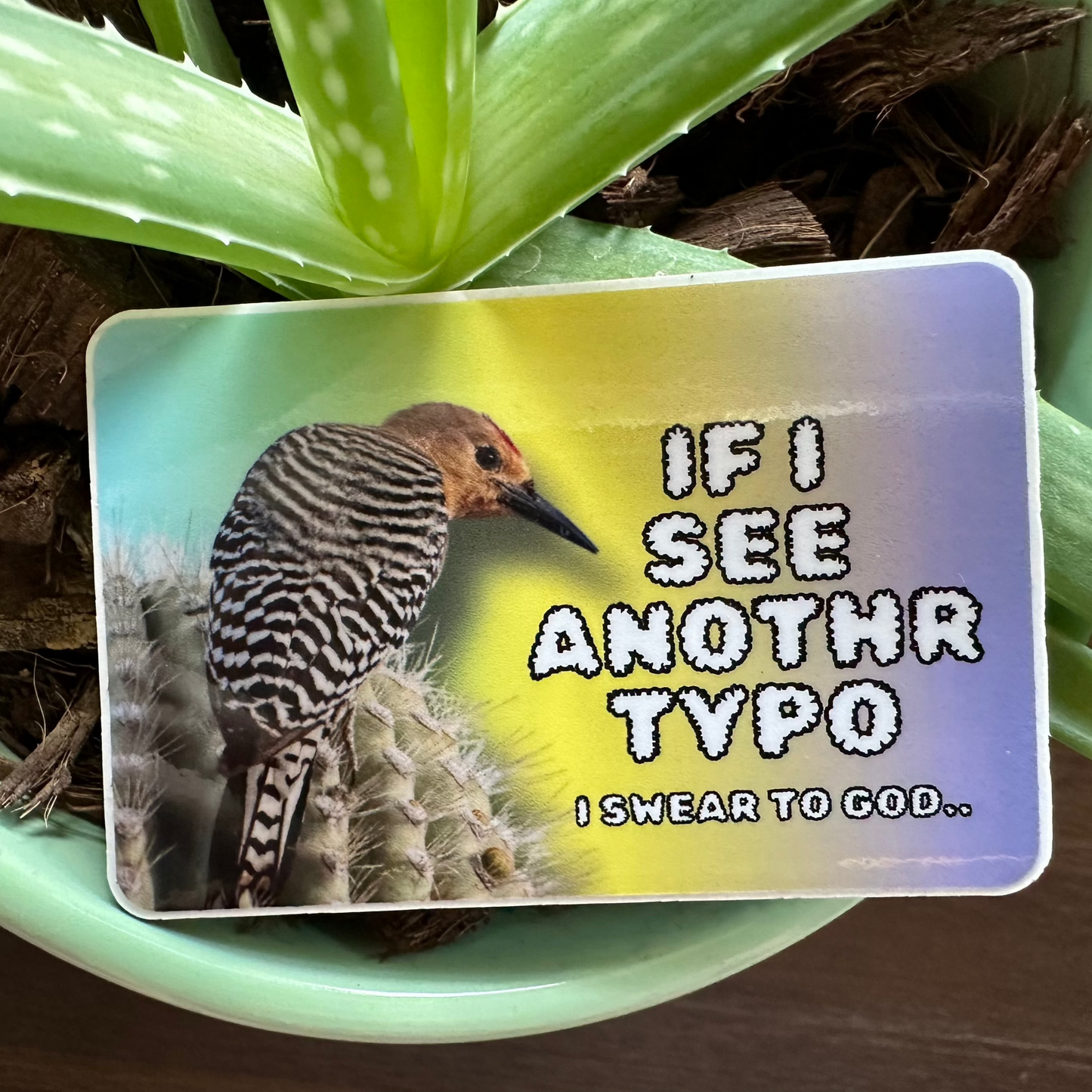 If I See Anothr Typo (3x2 Rectangular Sticker)