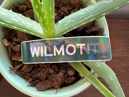 WilmoNT (Holographic 4x1 Rectangular Sticker)