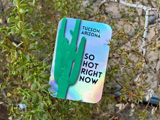 Tucson, AZ, So Hot Right Now (Saguaro) (2x3 Metallic)