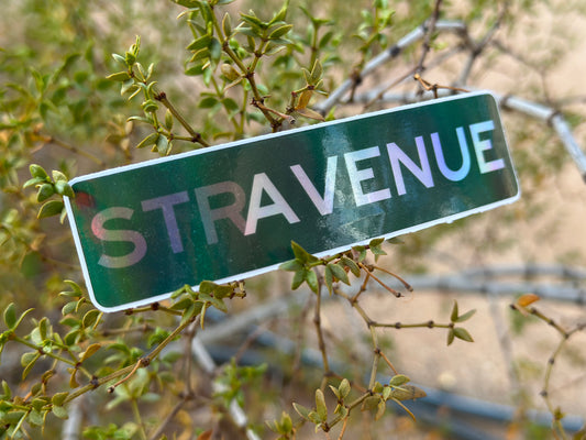 Stravenue (Holographic 4x1 Rectangular Sticker)