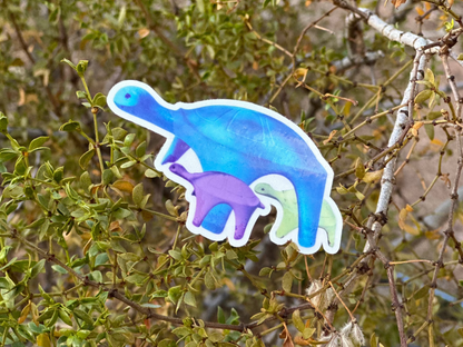 Playground Turtles on Clear Vinyl, 3x2"