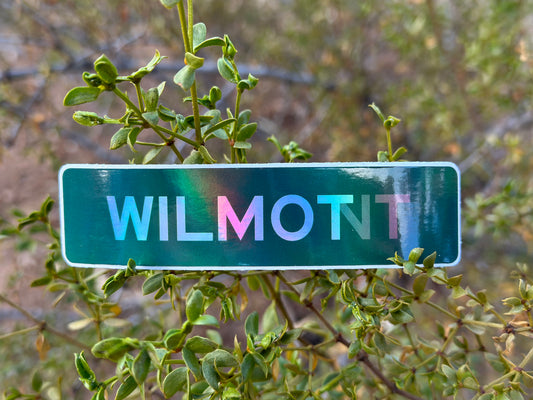 WilmoNT (Holographic 4x1 Rectangular Sticker)